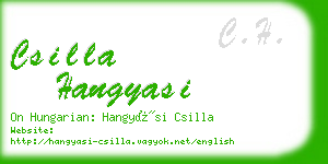 csilla hangyasi business card
